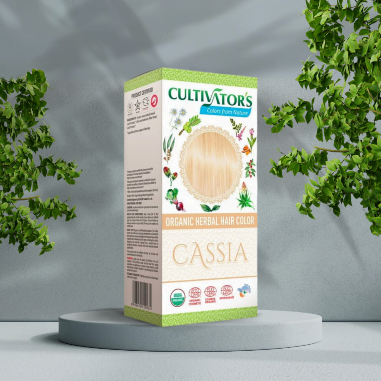 En kasse med Cultivators Cassia, der fremmer helbred og velvære.