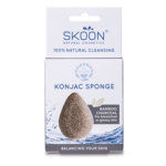 Pureday Æske med Skoon Konjak svamp Bamboo Charcoal, mærket til uren eller fedtet hud, der understreger 100 % naturlig rensning.