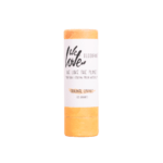Pureday Økologisk deodorantstift - Original Orange 65g med hvid etiket hvor der står "we love the planet" og "original orange" mod sort baggrund, fås hos Matas.