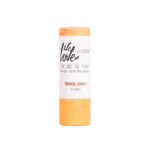 Pureday Økologisk deodorantstift - Original Orange 65g med hvid etiket hvor der står "we love the planet" og "original orange" mod sort baggrund, fås hos Matas.