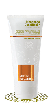 En tube Africa Organics - Mongongo Shampoo og balsam, kendt for sine naturlige ingredienser, der fremmer velvære og sundhed.