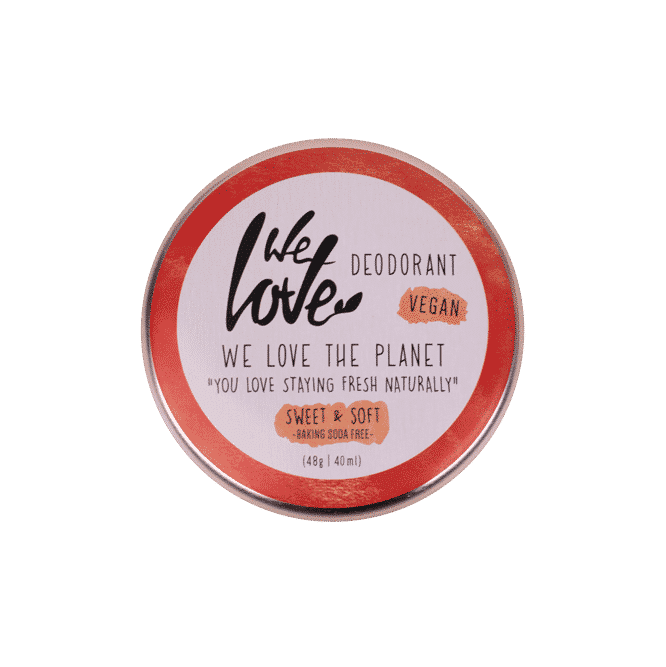 Vi elsker Økologisk Deodorant Creme - Sweet & Soft - vegansk 48g for en sundere planet og velvære.