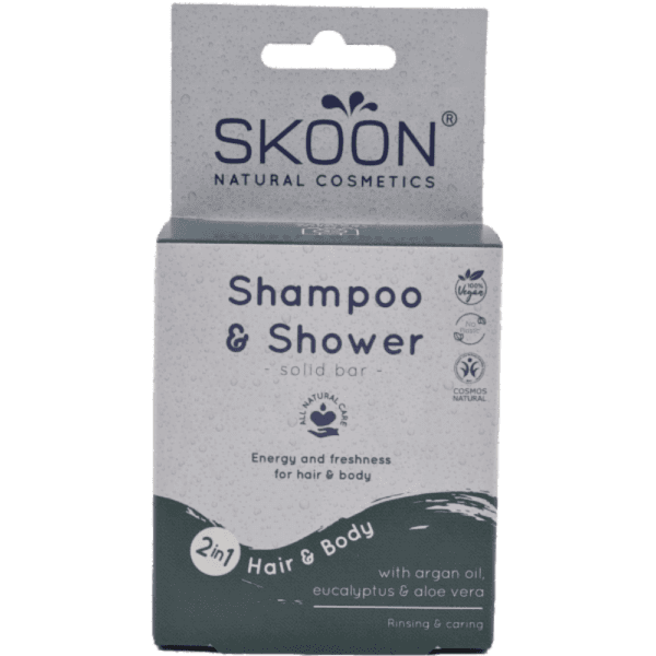 Skoon Solid shampoo & Shower bar 2 i 1 Energy and Freshness