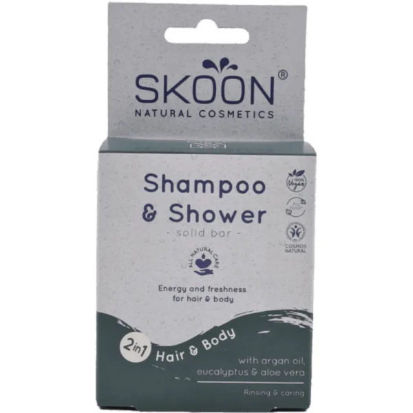 Skoon Solid shampoo & Shower bar 2 i 1 Energy and Freshness