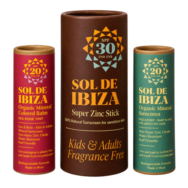 Sol de Ibiza Gavesæt – Naturlig Solbeskyttelse til Ansigt & Læber