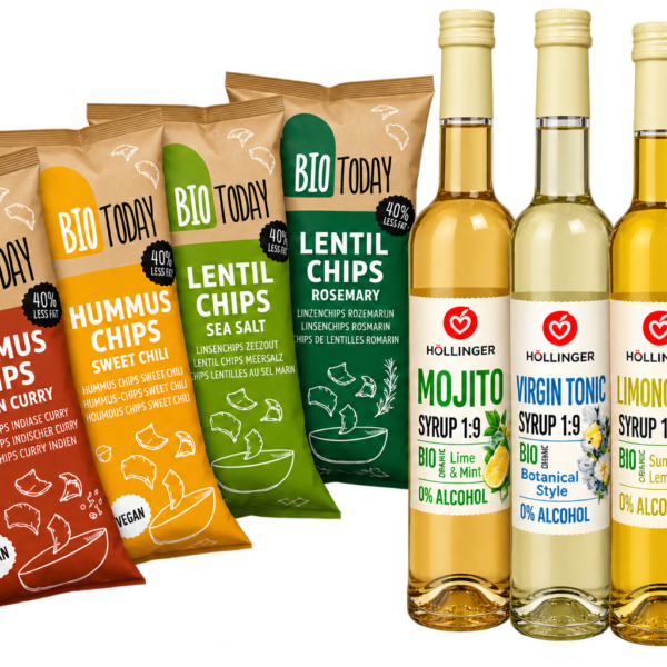 Økologisk Snack & Mocktail Pakke – BioToday & Höllinger
