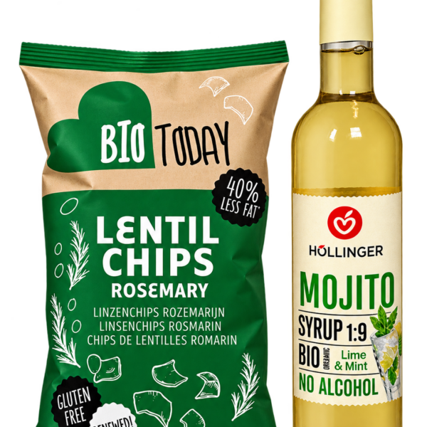 Økologisk værtindegave – Rosmarinchips & alkoholfri Mojito